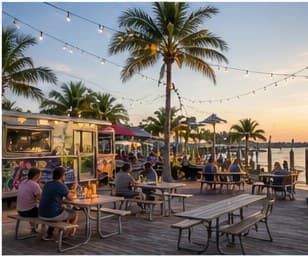 Naples outdoor dining and local activity scene