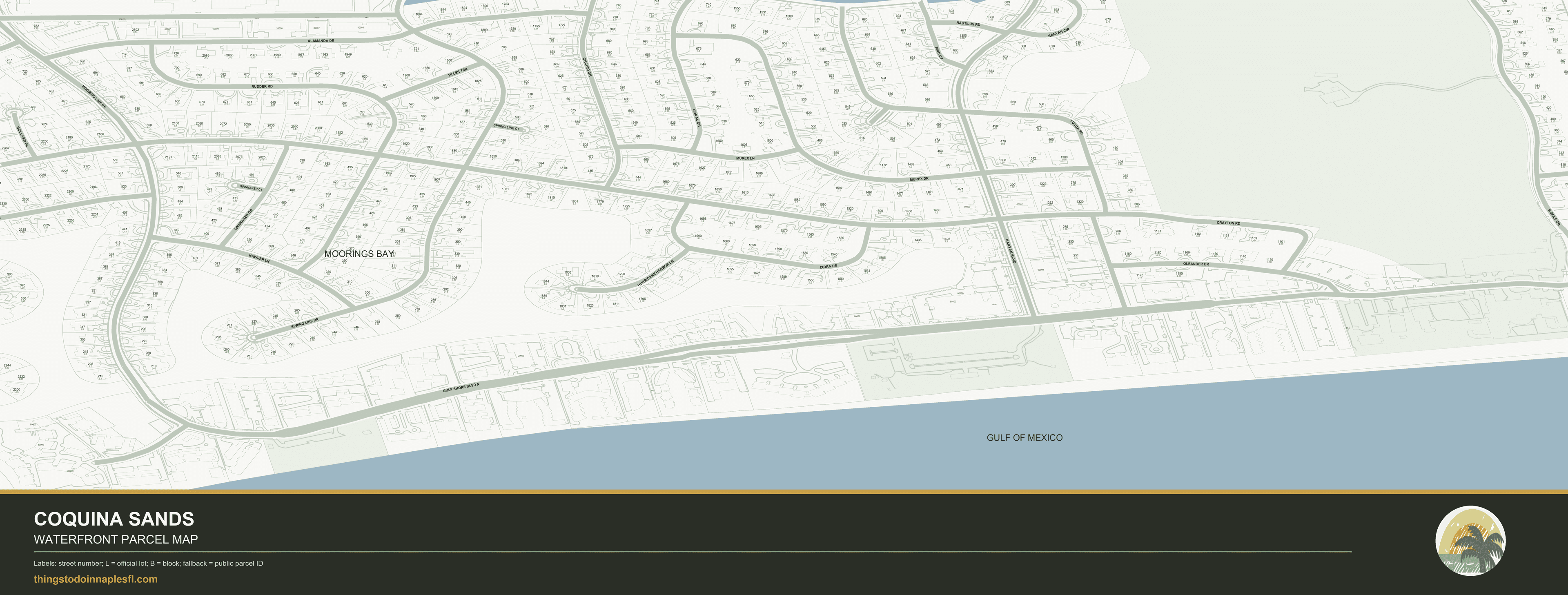 Coquina Sands community parcel map preview