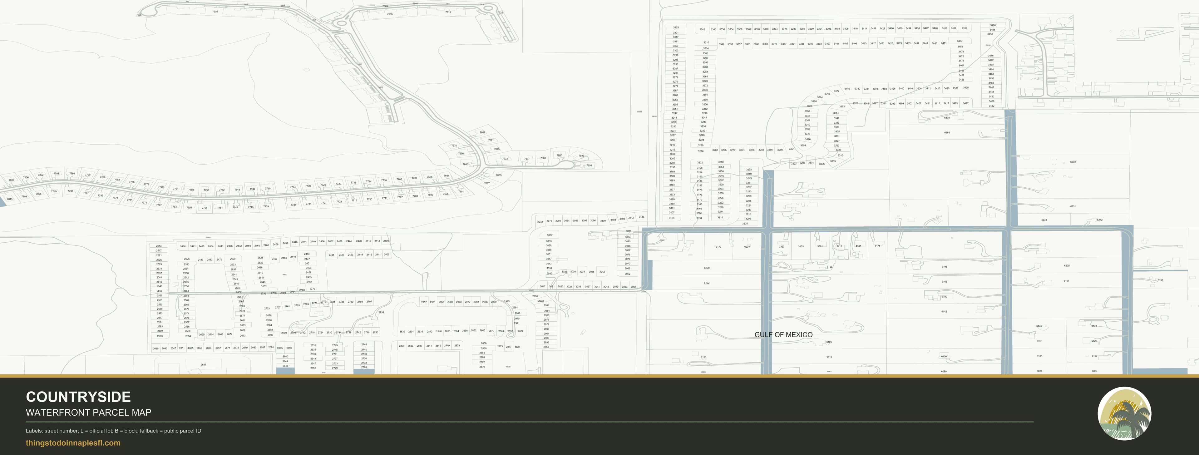 Countryside community parcel map preview