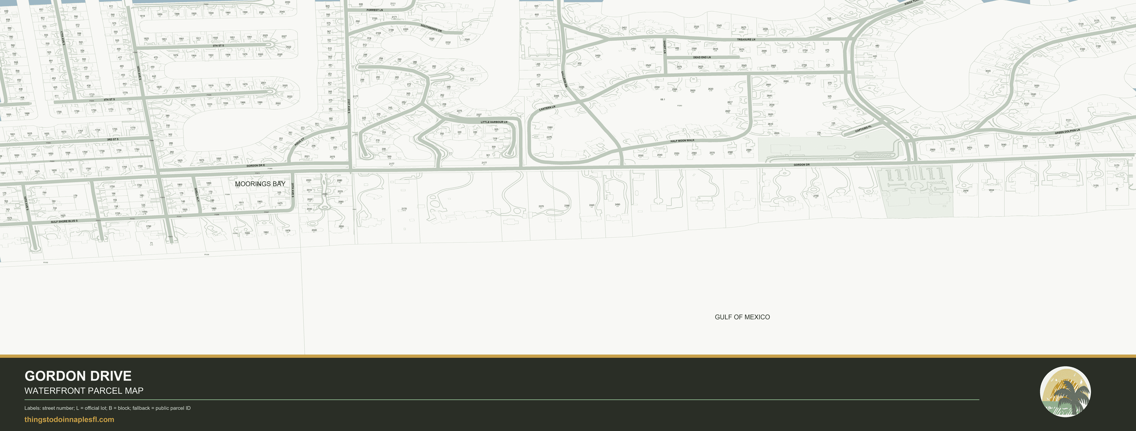 Gordon Drive community parcel map preview