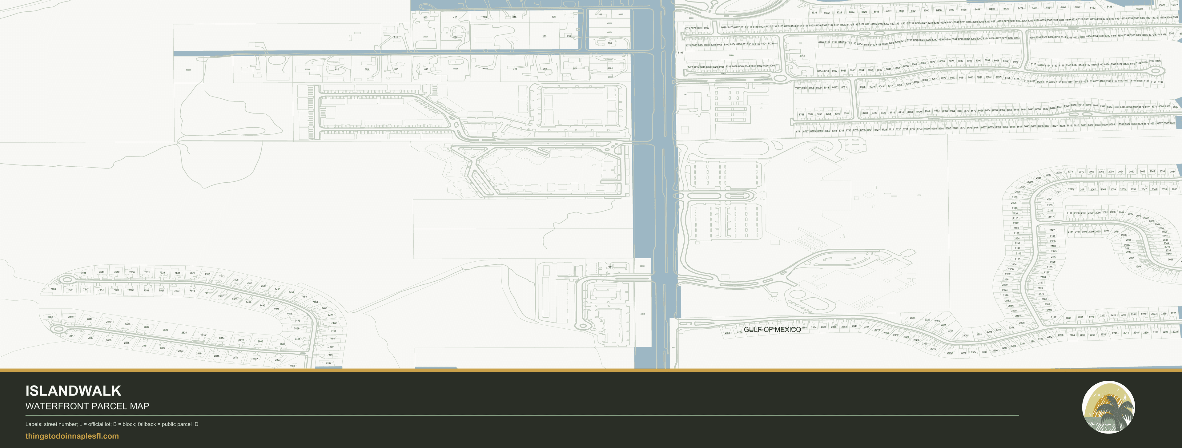 IslandWalk community parcel map preview