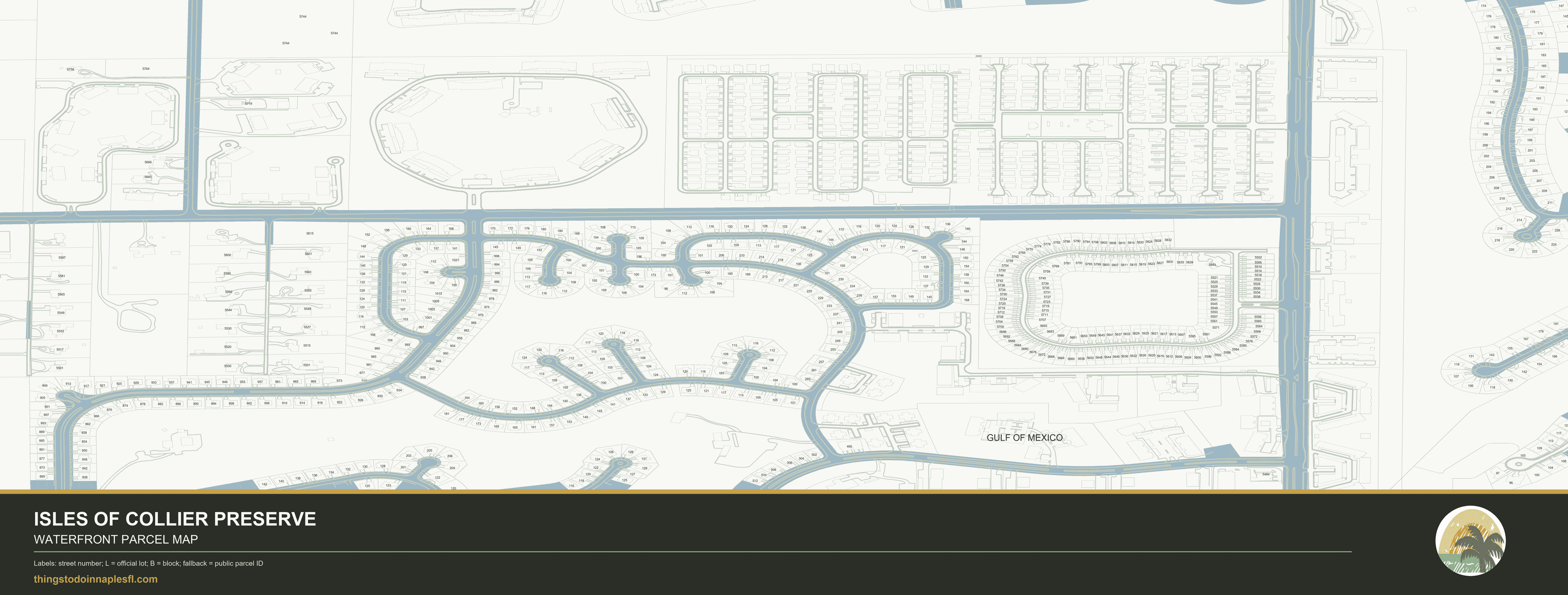 Isles of Collier Preserve community parcel map preview