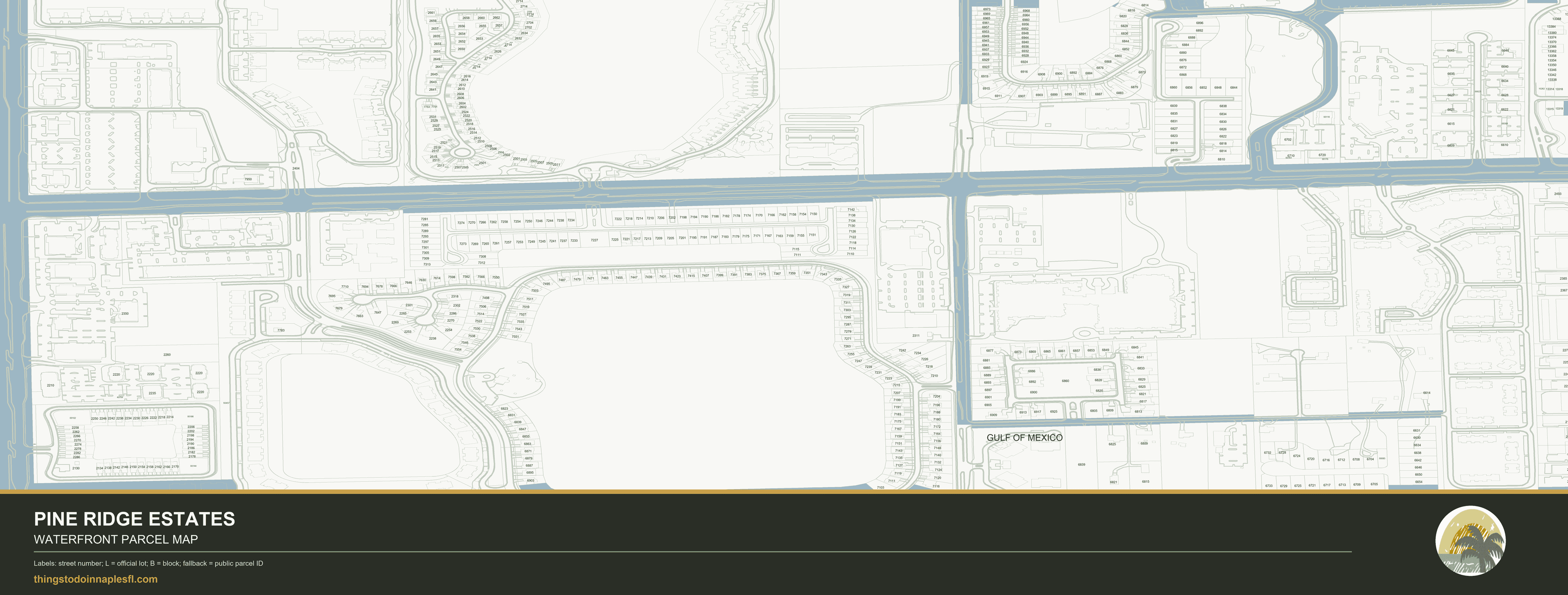 Pine Ridge Estates community parcel map preview