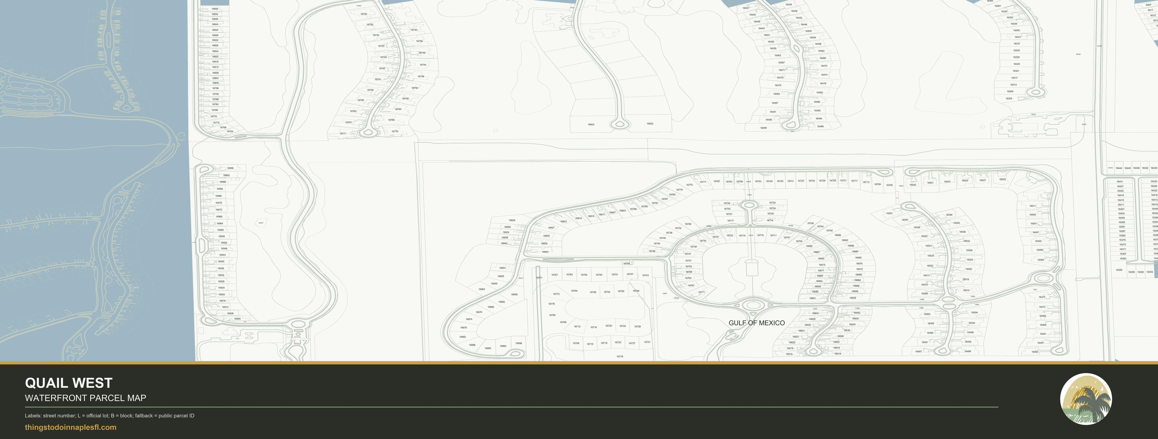 Quail West community parcel map preview