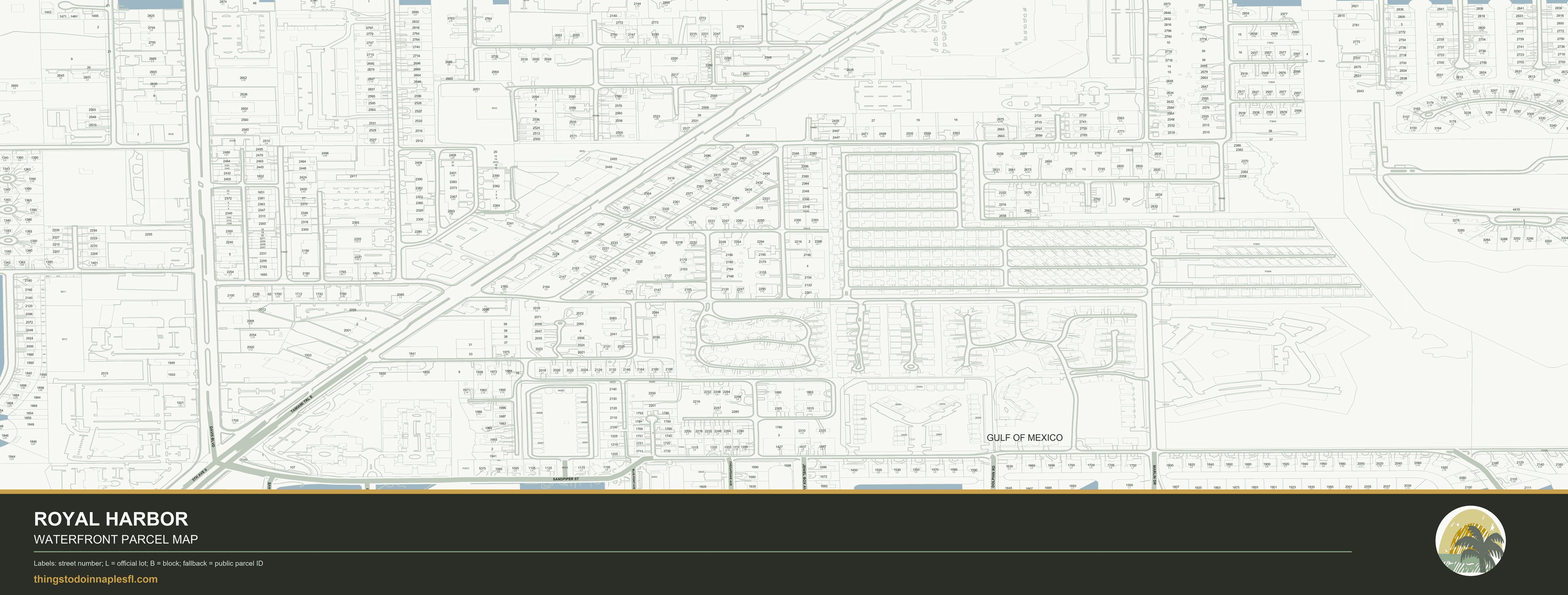 Royal Harbor community parcel map preview