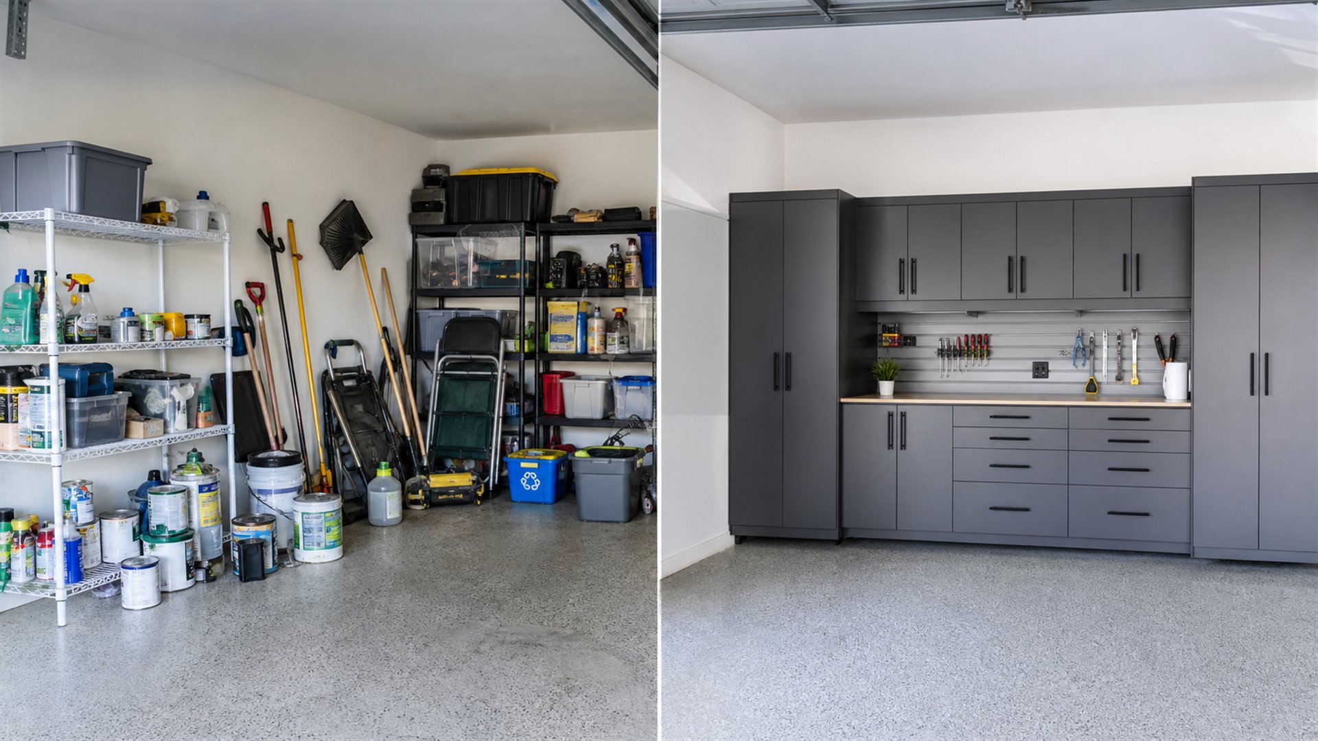 Garage Storage Cabinet Installation image
