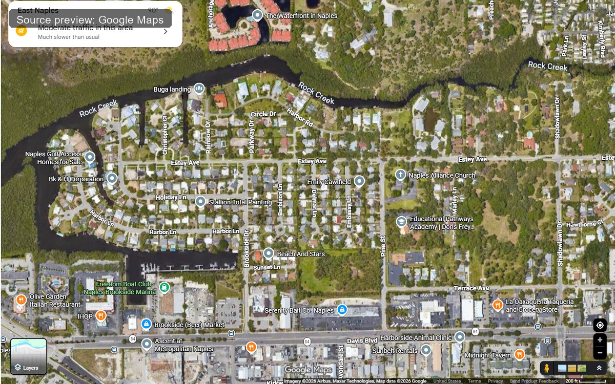 Bayshore Estates real estate community in Naples FL
