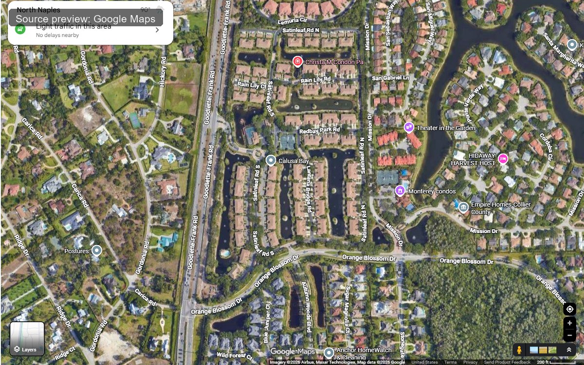 Calusa Bay real estate community in Naples FL