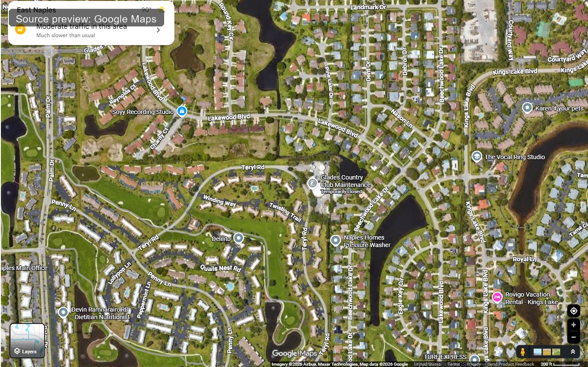 Naples Manor real estate community in Naples FL